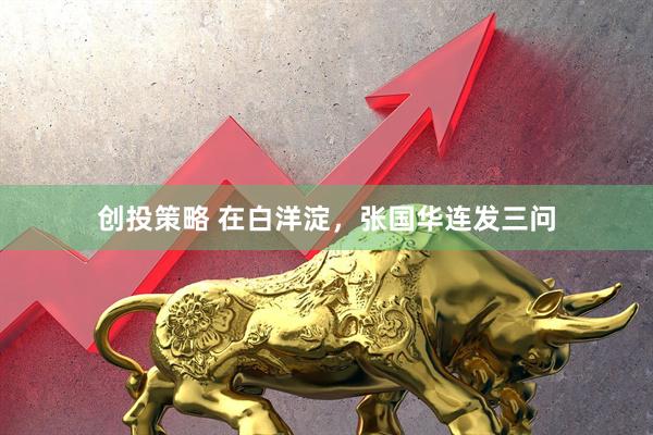 创投策略 在白洋淀，张国华连发三问