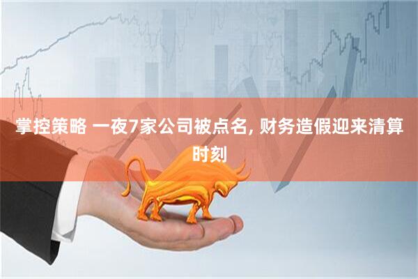 掌控策略 一夜7家公司被点名, 财务造假迎来清算时刻